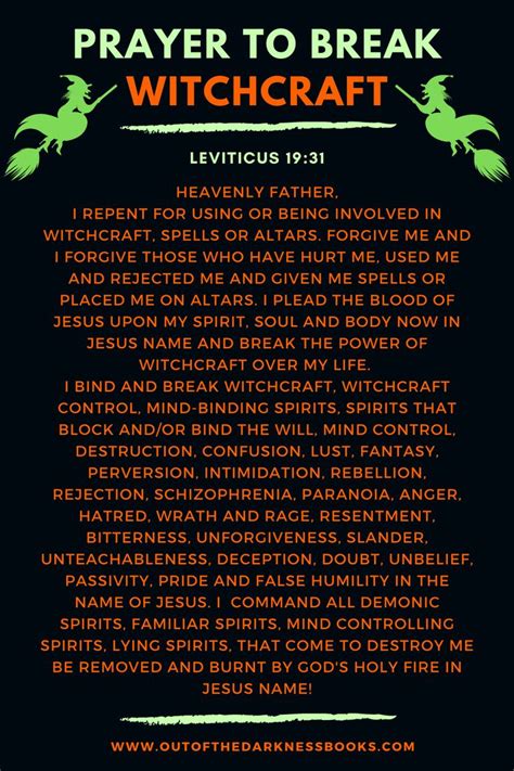 Bible verses related to Breaking Generational Curses from the King James Version (KJV) by Relevance. . Scriptures to break witchcraft